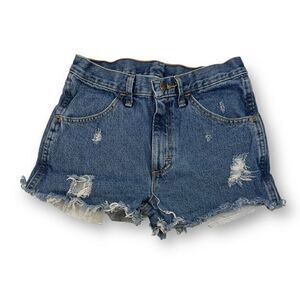 Rustler Jean Distressed Cutoff Jean Shorts Size 29